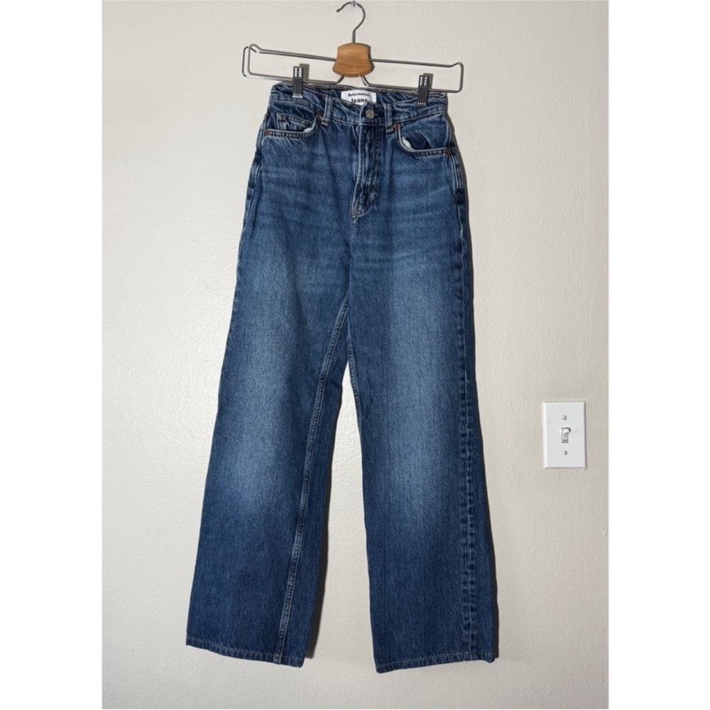 reformation wide leg Classic Blue Women's Jeans - Picture 1 of 8